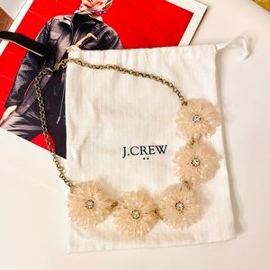 J.CREW‎ Blush Pink Flower Statement Necklace